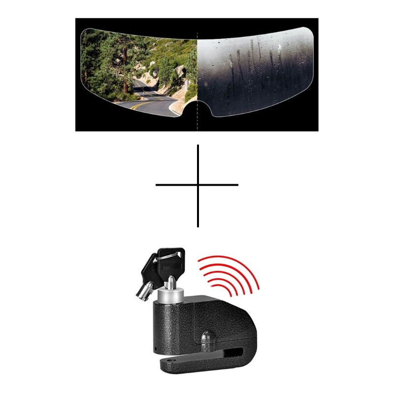 Miniatura 3 de Candado de disco + visor antiempañante